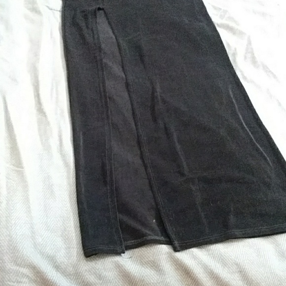 Halter top with bling-bling neckline maxi black go - Picture 6 of 6